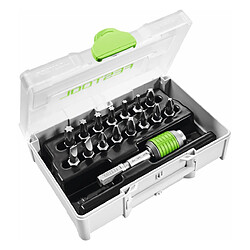 Festool SYS3 XXS Set d'embouts 16 pcs Set d'embouts - Systainer - Phillips, Pozidriv, Torx - 16 pièces - Porte-embout rapide