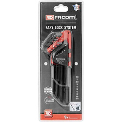 Facom jeu de clés Allen longues - 9 pièces