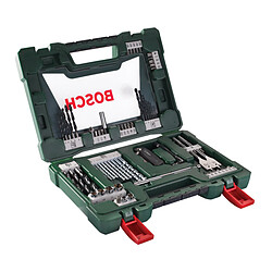 Bosch Coffret forets et embouts - 68 pièces Coffret d'accessoires perçage vissage - forets bois - embouts plat et PH - acier