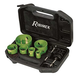 Ribimex Lot 6 scies cloches acier en malette