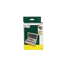 Bosch Ensemble de fraises carbure - 15 pièces