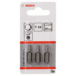 Bosch Embouts de vissage Torx T10 - Lot de 3
