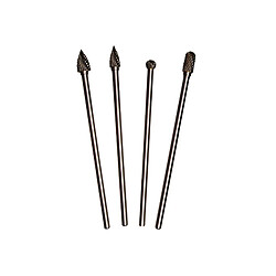 Bgs Coffret fraises HSS longues - 4 pièces