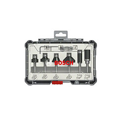 Bosch Coffret fraises bordures 1/4" - 6 pièces