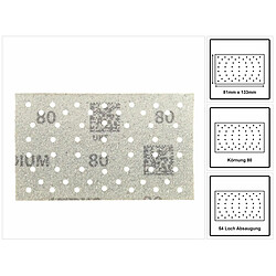 Mirka Bandes abrasives Iridium ponceuse orbitale - 100 pièces