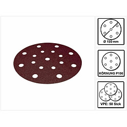 Festool 499056 Schleifstreifen STF 80X133 P80 RU2/10, Rot