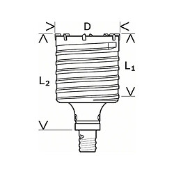 Avis Bosch Couronne-trépan SDS-max béton - Lot de 2