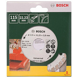 Bosch disque diamant tronçonnage - 115 mm