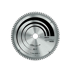 Bosch lame de scie à onglet bois - 216 mm Lame de scie à onglet pour bois - coupe propre - vitesse max 7000 tr/min