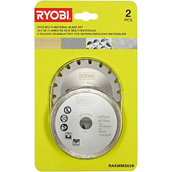 Ryobi kit lames scie circulaire bois/métal/carrelage - Lot de 2
