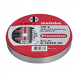 Metabo Coffret meules inox métal - 125 mm