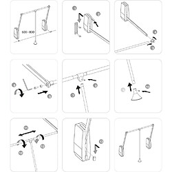 Acheter Emuca Penderie rabattable pour armoire - Chromé