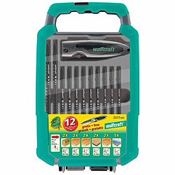 Wolfcraft coffret lames scie sauteuse et couteau - 11 pièces