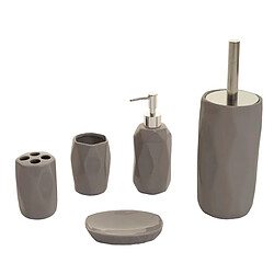 Ensemble salles de bain céramique gris - Decoshop26