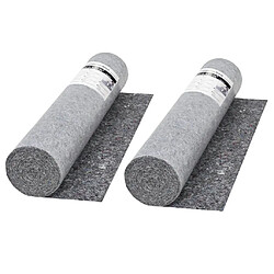 vidaXL Bâche protection 2 pcs - Gris 50 m
