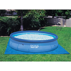 Intex Tapis de Sol Piscine Tapis de protection - Compatible piscine Ø 4.57 m - 4.72 x 4.72 m - Polyéthylène