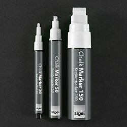 Avis Sigel GL171 Marqueur Craie Blanche
