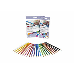Pentel Crayons aquarellables 24 couleurs pas cher