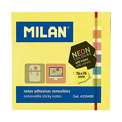 Milan Bloc de Notes Neon Jaune