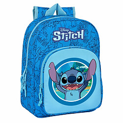 Stitch Cartable - Bleu 26x34x11 cm