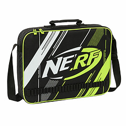 Nerf Cartable d'école - Noir Cartable scolaire - Polyester - Sangle réglable - Doublure amovible - 38 x 28 x 6 cm