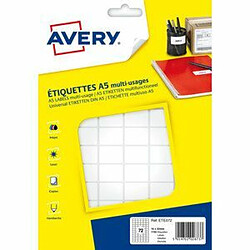Avery Étiquettes multi A5 - ETE072