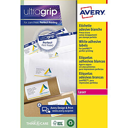 Avery Adhésifs Blanc 200 x 60 mm (25 Volets)