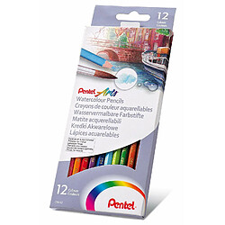 Carlotta Pentel 12 Crayons Couleur Aquarellables