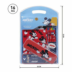 Disney MICKEY MOUSE Ensemble de Papeterie Bleu (16 pcs)