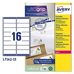 Avery Étiquettes L7162-15 Blanc 15 Volets