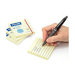 Milan Bloc de Notes Autocollants Jaune