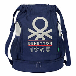 Benetton Sac à dos - Gris Blue marine