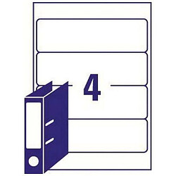 Avery Adhésifs Blanc 200 x 60 mm (25 Volets)