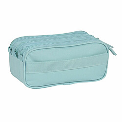 Safta Trousse Triple 21.5x10x8 Bleu