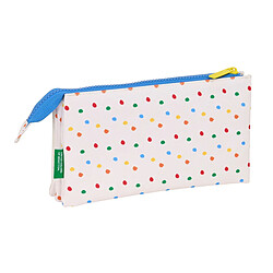 Benetton Trousse Fourre-Tout Triple - Blanc