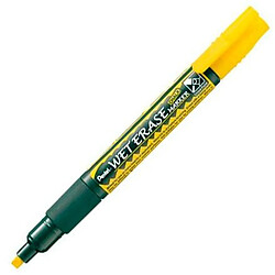 Pentel Marqueurs Craie Liquide Wet Erase - Jaune - 12 Unités