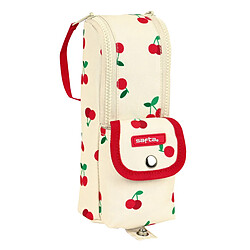 Safta Trousse d'Écolier Cherry Beige