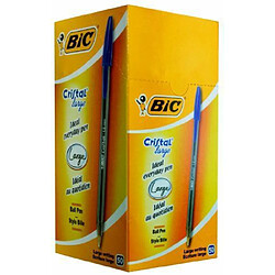 Bic Stylo à Bille Cristal Large - Bleu