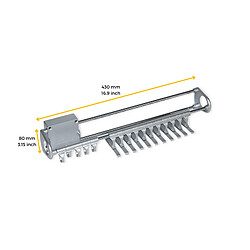 Emuca Porte-cravates extractible - Aluminium pas cher