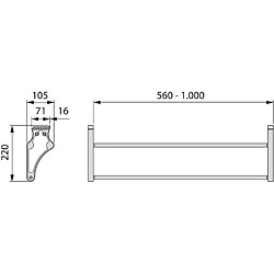 Avis Emuca Range-chaussures d'armoire - Aluminium