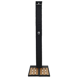 Avis vidaXL Douche Résiné Tressée - Noir/Marron