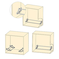 Emuca Range-chaussures d'armoire - Aluminium pas cher