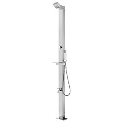 vidaXL Douche Inox 220 cm