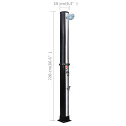 vidaXL Douche solaire 40 L pas cher