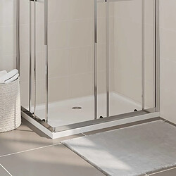 vidaXL Receveur de douche rectangulaire ABS 70x100 cm - Blanc Receveur de douche - ABS renforcé fibre de verre - Blanc - Seuil bas - 70 x 100 x 4 cm