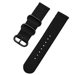 Samsung/Huawei - Bracelet Nylon 20mm - Noir