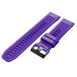 Acheter Bracelet en silicone sport noir/violet pour Garmin Fenix 5