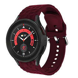 Avizar Bracelet Texturé Losange Vin pour Galaxy Watch