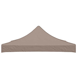 Avis vidaXL Toit de tente de réception 3x3 m - Taupe
