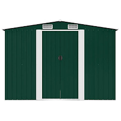 Acheter vidaXL Abri de stockage jardin 257x205x178 cm - Métal Vert